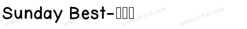 Sunday Best字体转换